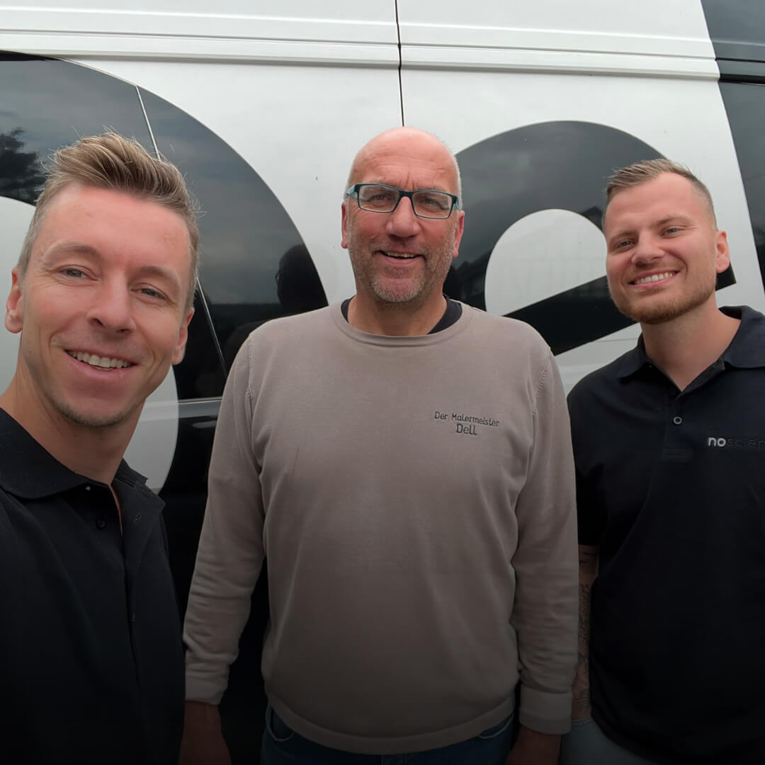 Henrick Dell mit dem NOSCIENCE-Team